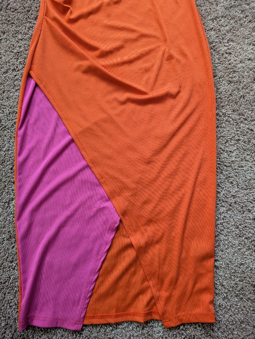 Shein Diane Colorblock Midi Dress Large - Picture 4 of 8